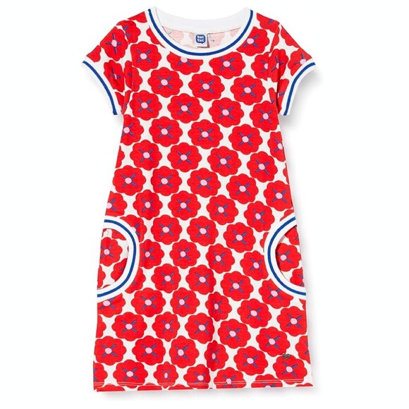 Tuc Tuc Toddler Girls Sea Riders Dress Red Poppy Flower Rojo 3T - Picture 1 of 4